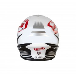 CASCO CROSS 3150 PROGRIP TRICOMPOSITO ROSSO / NERO / BIANCO